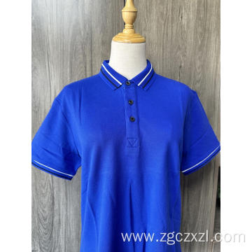 Summer cotton men's polo shirt